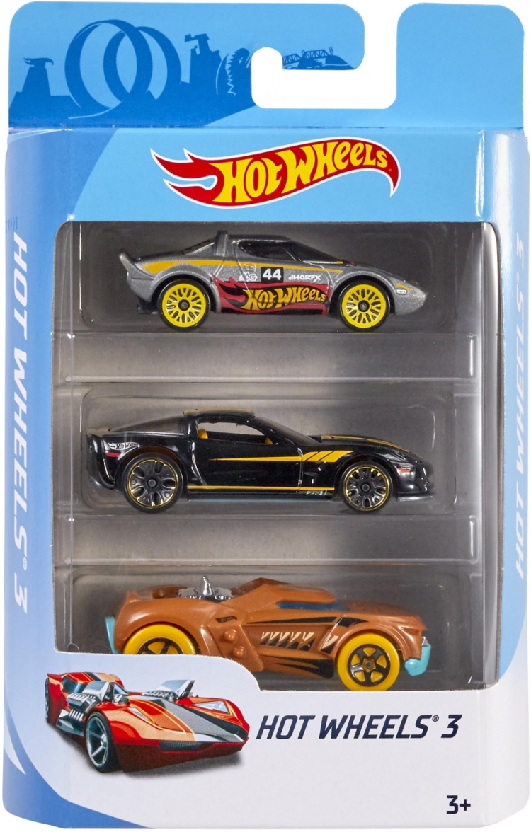 Hot Wheels minibilar, 3 st Hot Wheels minibilar, 3 st