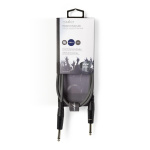 Nedis Mono-Audiokabel | 6,35 mm Male | 6,35 mm Male | Vernikkeld | 1.50 m | Rond | PVC
