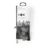 Nedis Mono-Audiokabel | 6,35 mm Male | 6,35 mm Male | Vernikkeld | 1.50 m | Rond | PVC