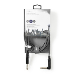 Nedis Mono-Audiokabel | 6,35 mm Male | 6,35 mm Male | Vernikkeld | 5.00 m | Rond | PVC