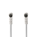 Nedis Coaxkabel | IEC (Coax) Male | IEC (Coax) Female | Vernikkeld | 120 dB | 75 Ohm | Viervoudig Afgeschermd | 1.50 m | Rond | PVC | Wit | Doos Nedis Coaxkabel | IEC (Coax) Male | IEC (Coax) Female | Vernikkeld | 120 dB | 75 Ohm | Viervoudig Afgeschermd | 1.50 m | Rond | PVC | Wit | Doos
