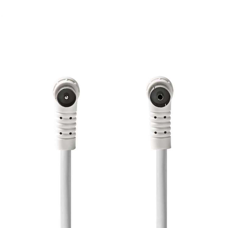 Nedis Coaxkabel | IEC (Coax) Male | IEC (Coax) Female | Vernikkeld | 120 dB | 75 Ohm | Viervoudig Afgeschermd | 1.50 m | Rond | PVC | Wit | Doos Nedis Coaxkabel | IEC (Coax) Male | IEC (Coax) Female | Vernikkeld | 120 dB | 75 Ohm | Viervoudig Afgeschermd | 1.50 m | Rond | PVC | Wit | Doos