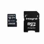 Integral 256 GB beveiligingscamera microSD-kaart voor dashcams, home cams, CCTV, bodycams en drones