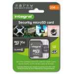 Integral 256 GB beveiligingscamera microSD-kaart voor dashcams, home cams, CCTV, bodycams en drones
