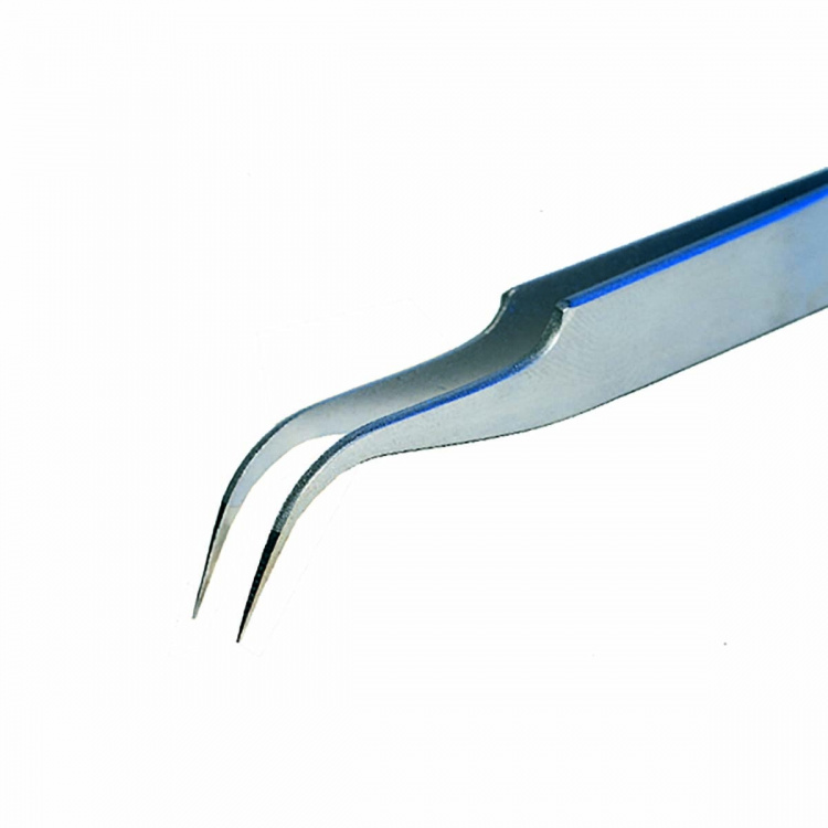 Piergiacomi Pincet met zeer fijne gebogen uiteinden voor gemakkelijk grijpen in krappe ruimtes