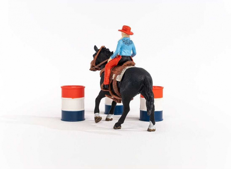 Schleich Farm World 42576 Cowgirl barrel racing