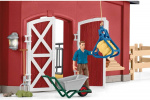 Schleich Farm World 42606 - Stor lada med djur och tillbehör