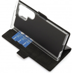 Wave BookCase skyddsfodral, Samsung Galaxy S23 Ultra, svart