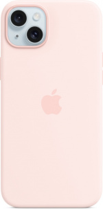 Apple iPhone 15 Plus silikonfodral med MagSafe, rosa Apple iPhone 15 Plus silikonfodral med MagSafe, rosa