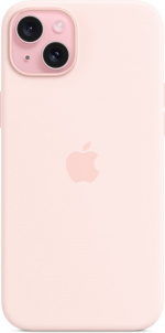 Apple iPhone 15 Plus silikonfodral med MagSafe, rosa Apple iPhone 15 Plus silikonfodral med MagSafe, rosa
