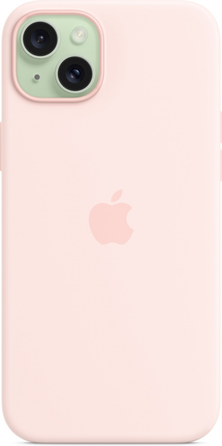 Apple iPhone 15 Plus silikonfodral med MagSafe, rosa Apple iPhone 15 Plus silikonfodral med MagSafe, rosa