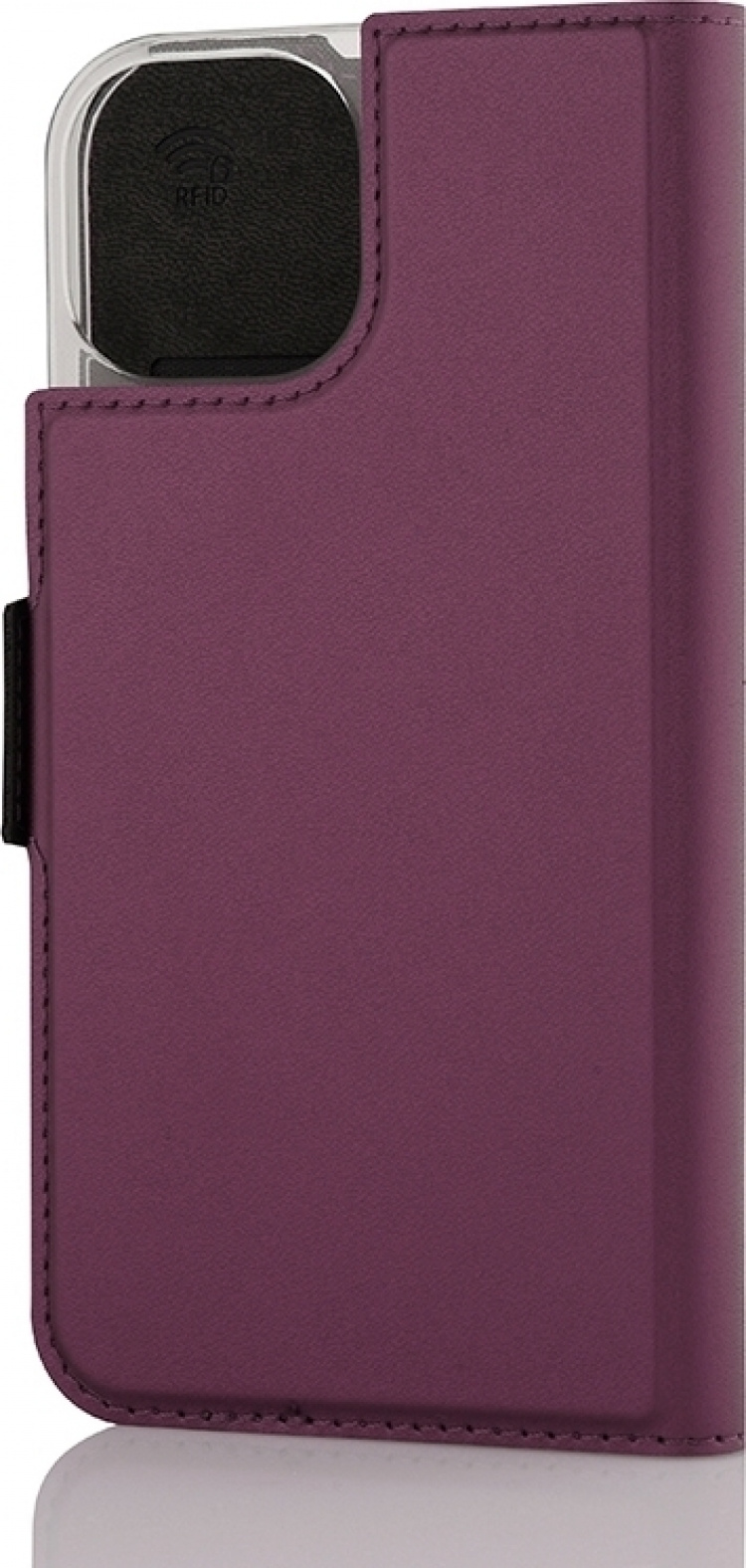 Wave BookCase - skyddsfodral, MagSafe-kompatibelt, iPhone 15, smoky sangria Wave BookCase - skyddsfodral, MagSafe-kompatibelt, iPhone 15, smoky sangria