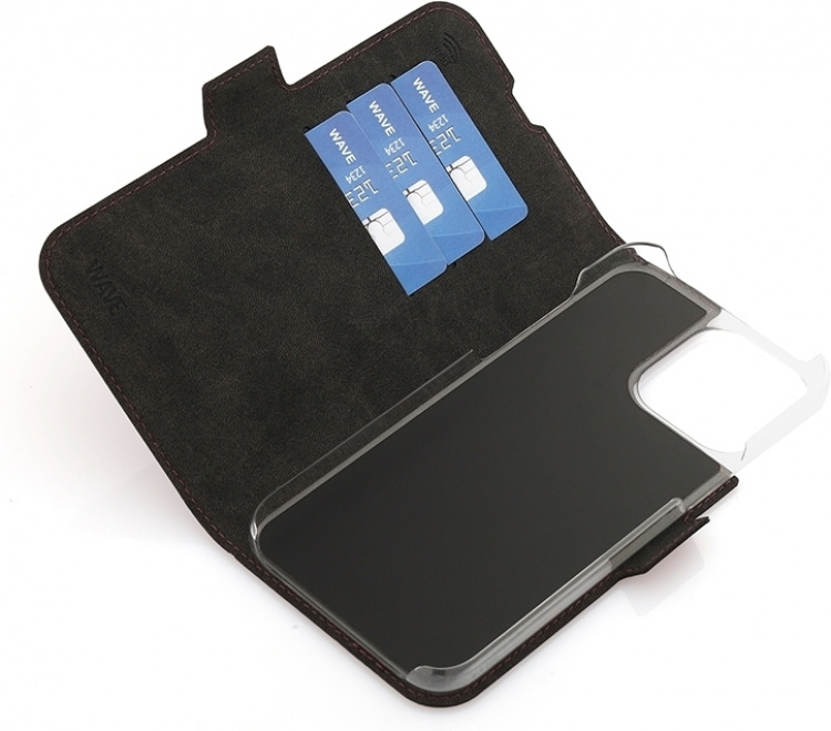 Wave BookCase -skyddshölje, MagSafe-kompatibel, iPhone 15 Pro Max, rökig sangria Wave BookCase -skyddshölje, MagSafe-kompatibel, iPhone 15 Pro Max, rökig sangria