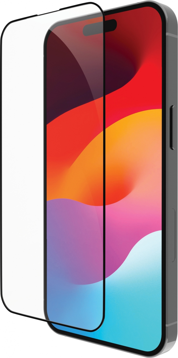 Dbramante1928 Eco-Shield -skärmskydd, iPhone 15, svarta kanter Dbramante1928 Eco-Shield -skärmskydd, iPhone 15, svarta kanter