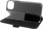 Insmat Exclusive Flip Case plånboksfodral, iPhone 15 Plus, svart