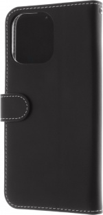 Insmat Exclusive Flip Case -plånboksfodral, iPhone 15 Pro Max, svart