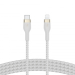 Belkin BOOST CHARGE USB-C to LTG Braided Silicon, 2m, White