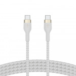 Belkin BOOST CHARGE USB-C to USB-C 2.0 Braided Silicon, 2m, White