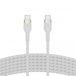 Belkin BOOST CHARGE USB-C to USB-C 2.0 Braided Silicon, 3m, White