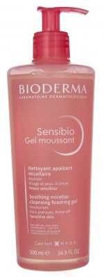 Biotherm Bioderma Sensibio Gel Moussant 500 ml Soothing Micellar Cleansing Foaming Gel Face And Eyes. Rinse off, Sensitive Skin