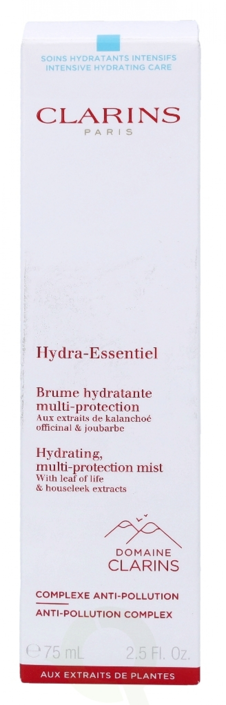 Clarins Hydra-Essentiel Hydrating Mist 75 ml Anti-Pollution Complex