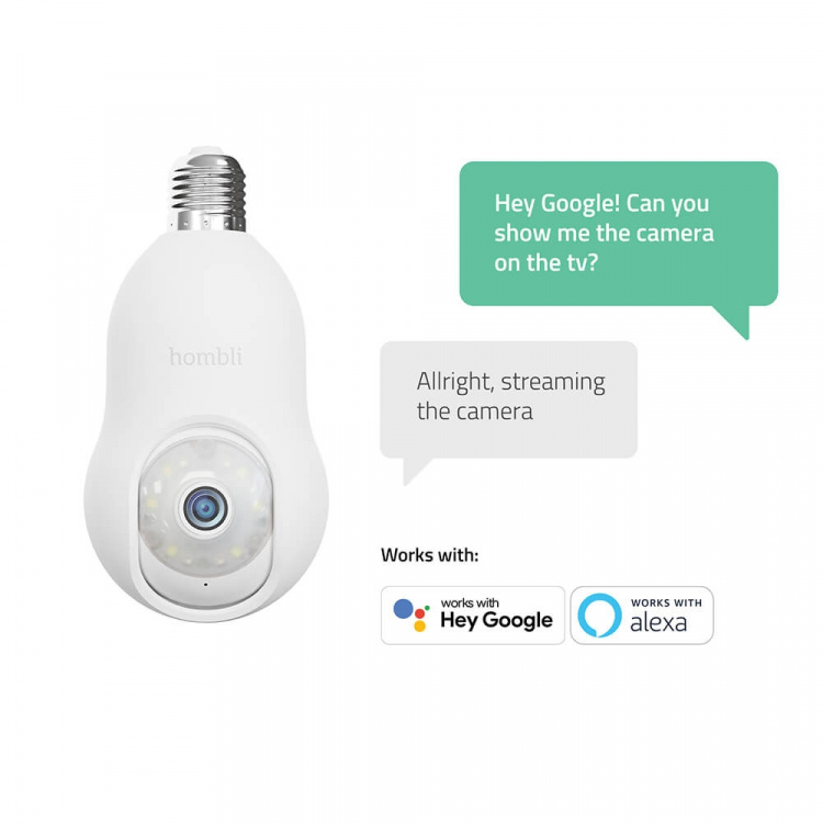 Hombli Smart Bulb Cam White