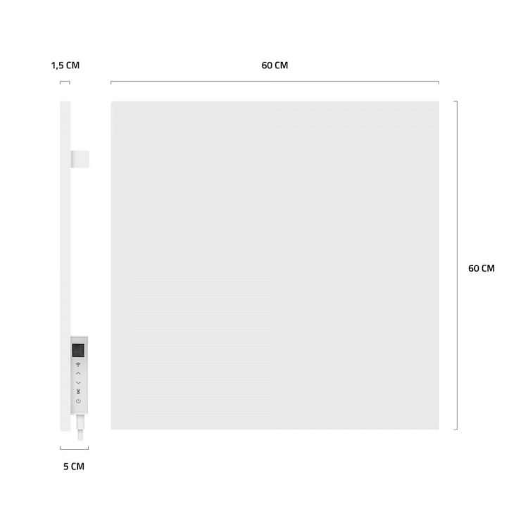 Hombli Smart Infrared Heater Metal Panel 350w White