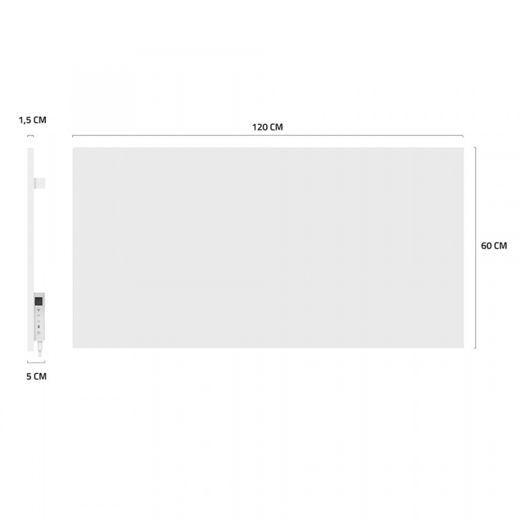 Hombli Smart Infrared Heater Metal Panel 700w White Hombli Smart Infrared Heater Metal Panel 700w White