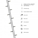 Hombli Smart Christmas Light LED-slinga 20m IP44