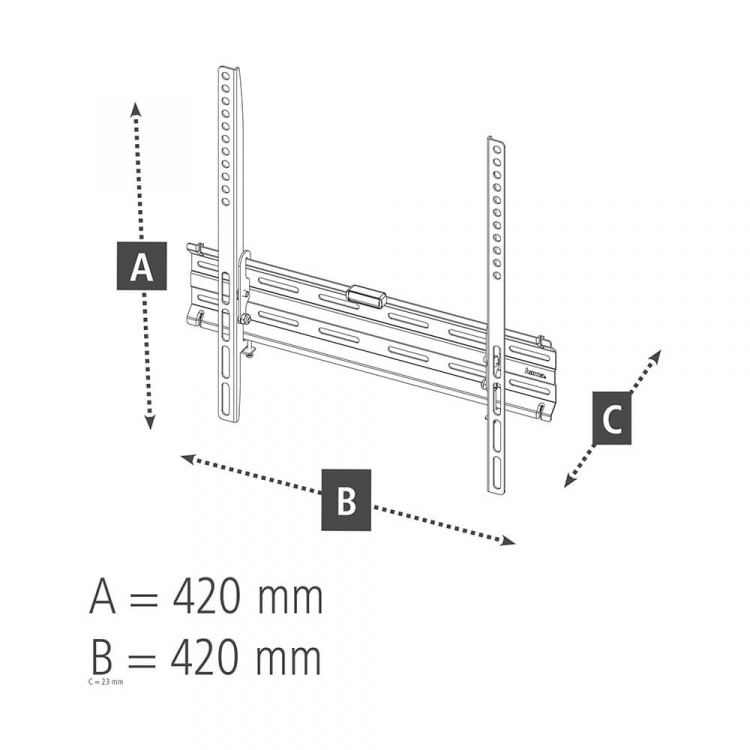 Hama Väggfäste Fast VESA upp till 400x400 65 Hama Väggfäste Fast VESA upp till 400x400 65