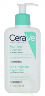 Cerave Foaming Cleanser w/Pump 236 ml For Normal To Oily Skin
