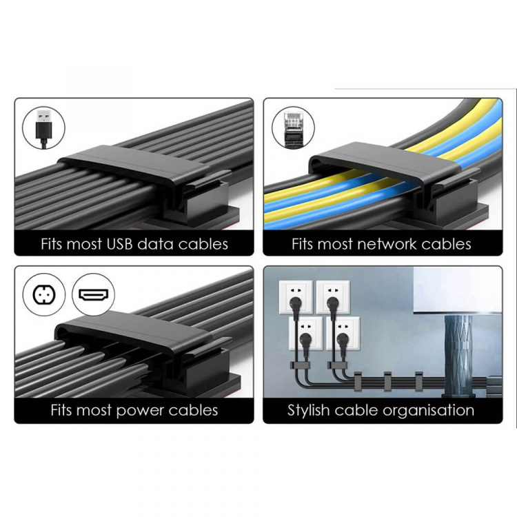 Desire2 Kabelhållare Enfold x40 Svart