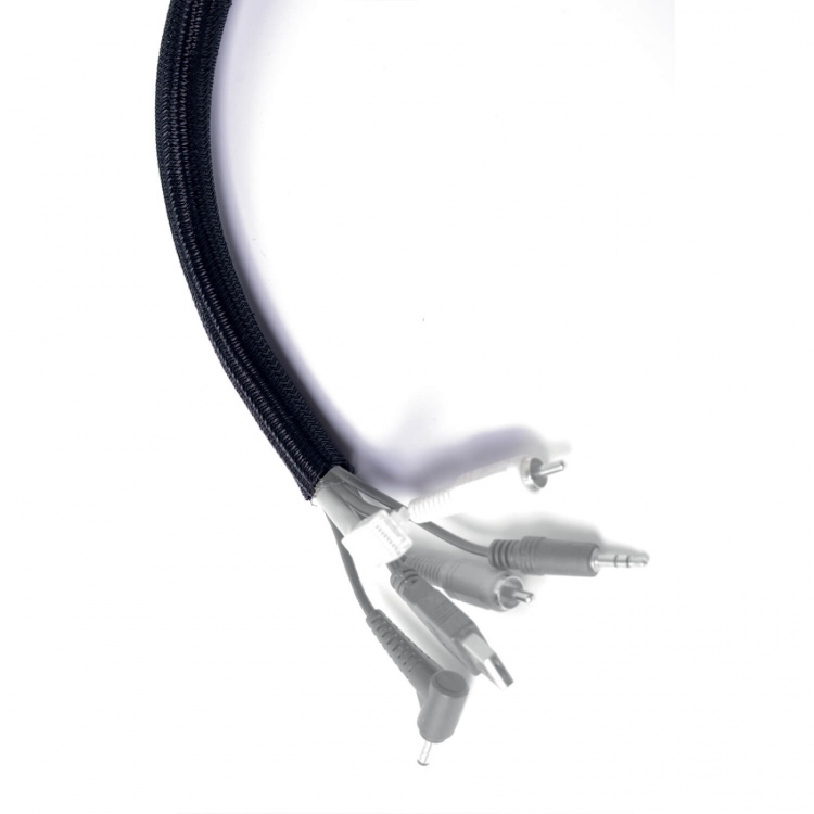 Desire2 Kabelmantel 13mm 4m Med Kardborrstängning Svart