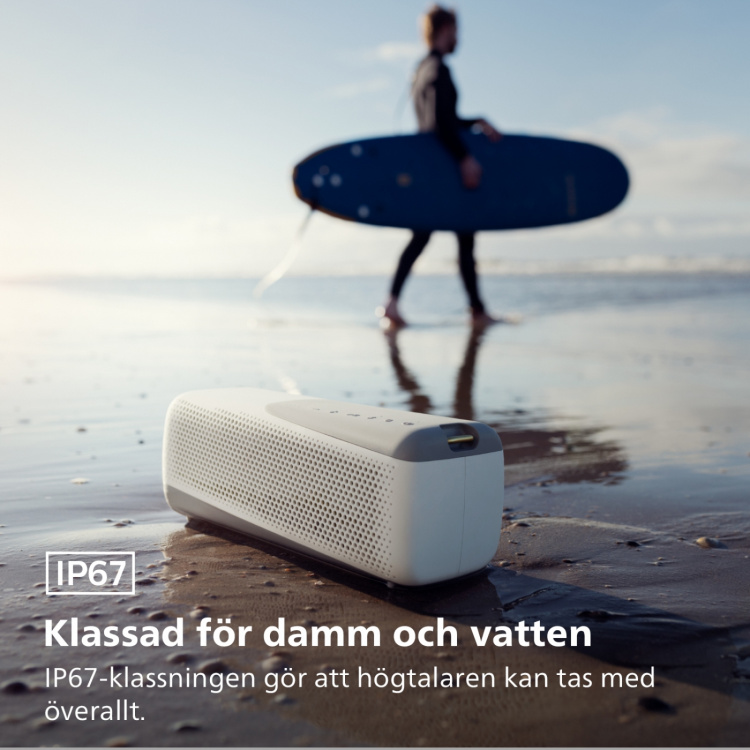 Philips GO Trådlös högtalare - TAS4807 Vit Philips GO Trådlös högtalare - TAS4807 Vit