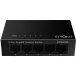 Strong 5-port Gigabitswitch Metall Svart Strong 5-port Gigabitswitch Metall Svart