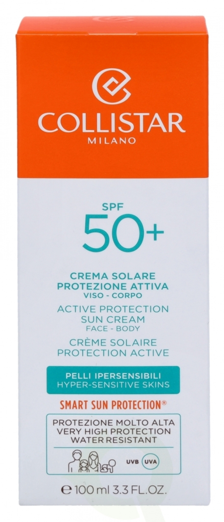 Collistar Active Protection Sun Cream Face-Body SPF50+ 100 ml