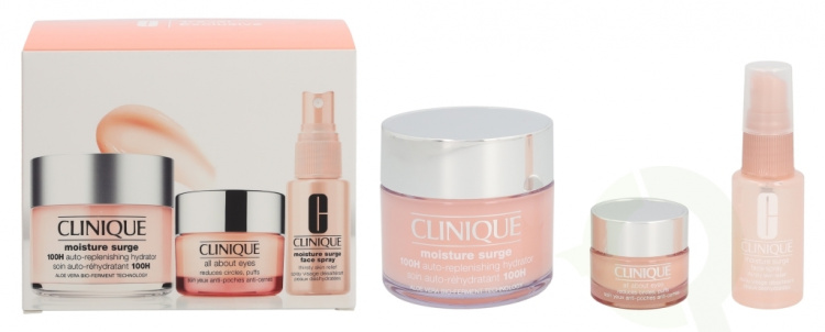 Clinique Moisture Surge Set 170 ml Moisture Surge 100H 125ml/All About Eyes 15ml/Moisture Surge Face Spray 30ml