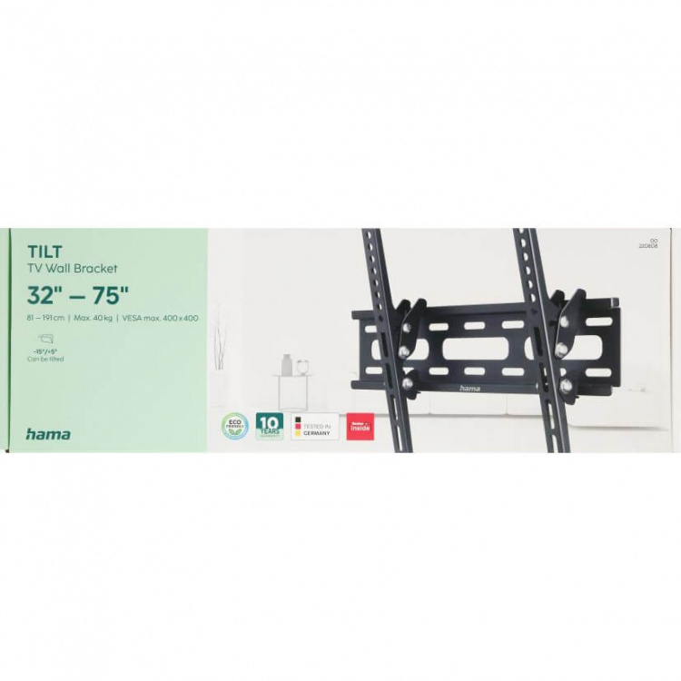 Hama TV Wall Bracket Tilt VESA up to 400x400 75