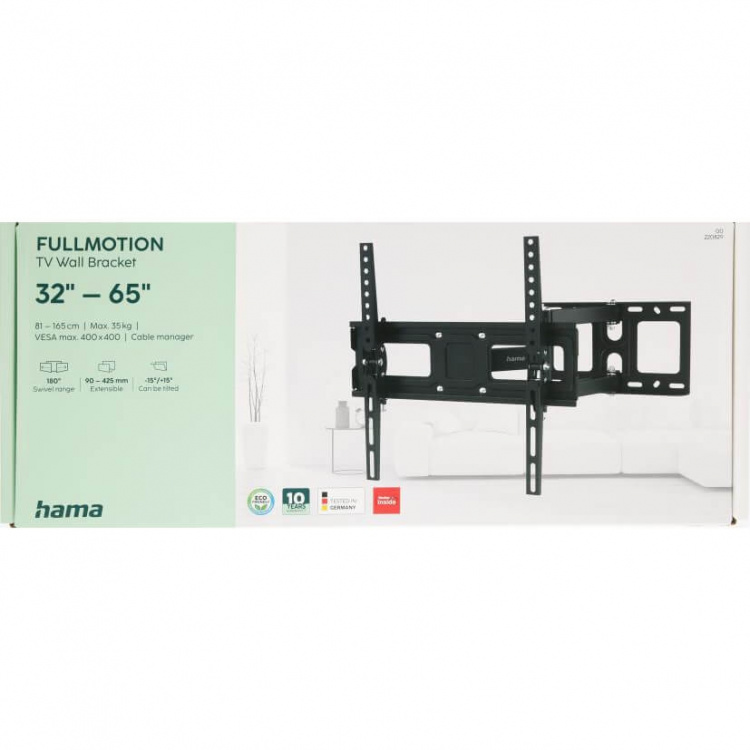 Hama TV Wall Bracket Full Motion VESA up to 400x400 65 Hama TV Wall Bracket Full Motion VESA up to 400x400 65