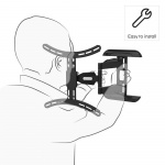 Hama TV Wall Bracket Full Motion VESA up to 400x400 65