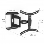 Hama TV Wall Bracket Full Motion VESA up to 400x400 65