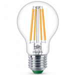 Philips 2-pack LED E27 Normal 4W (60W) Klar 840lm 2700K Energiklass A