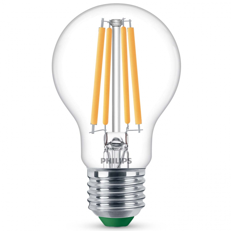 Philips 2-pack LED E27 Normal 4W (60W) Klar 840lm 2700K Energiklass A