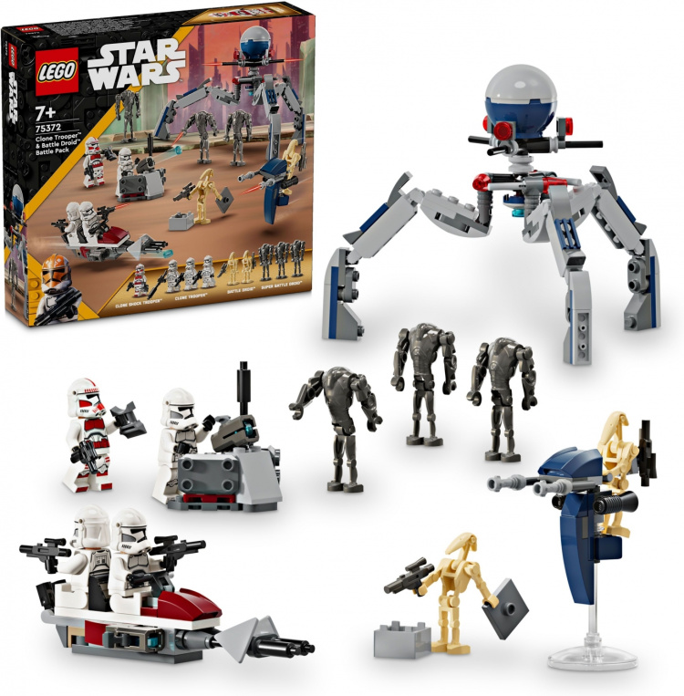 LEGO Star Wars 75372 - Clone Trooper™ & Battle Droid™ Battle Pack