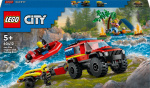 LEGO City Fire 60412 - 4x4 Fire Truck with Rescue Boat