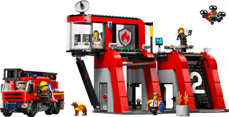 LEGO City Fire 60414 - Fire Station with Fire Truck