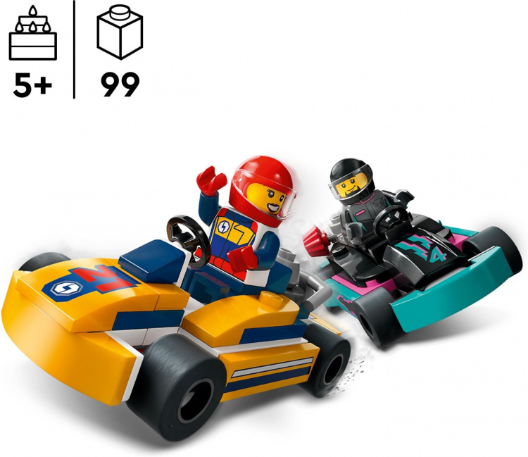 LEGO City Great Vehicles 60400 - Go-Karts and Race Drivers