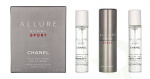 Chanel Allure Homme Sport Eau Extreme Giftset 60 ml Travel Spray Edp Spray 20ml/2x Refill Edp 20ml - Twist and Spray