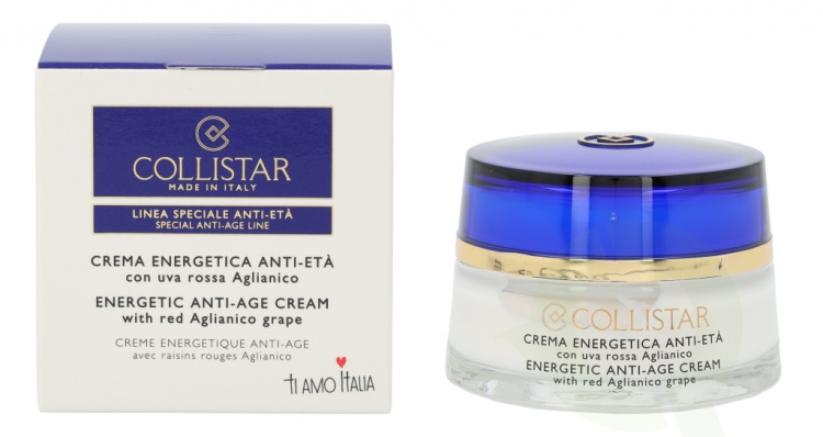 Collistar Energetic Anti-Age Cream 50 ml With Red Aglianico Grape