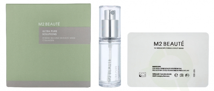 M2 Beaute Hybrid Second Skin Eye Mask Collagen Set 30 ml Activator 30ml + 7 Eye Contour Patches